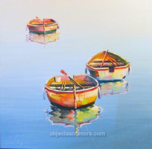 Three Boats Blue by EDWARD PARK
